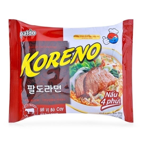 Mì Koreno vị tôm 100g (Thùng 24 gói)