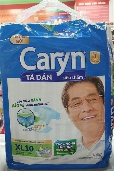Tã dán Caryn XL10 new (Gói)