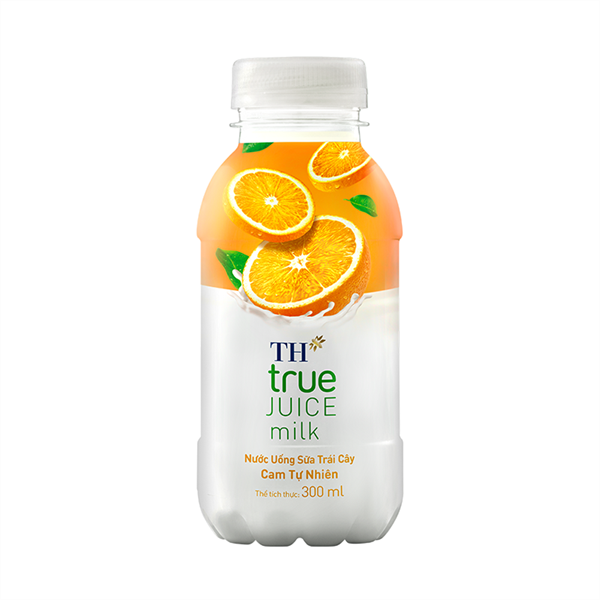 Nước Uống STC TH True Juice Milk Hương Cam Chai 300Ml (lốc)