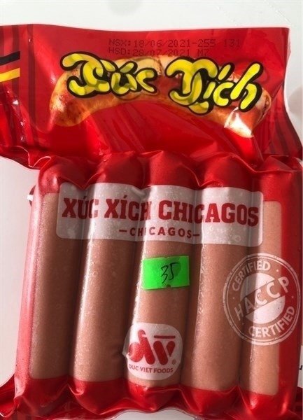 Xúc xích Đức Việt foods chicagos 500g (Gói)