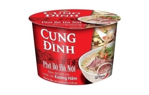 PHỞ BÒ,GÀ CUNG ĐÌNH NƯỚC CỐT HẦM XƯƠNG MICOEM 80G (Thùng 12 tô)