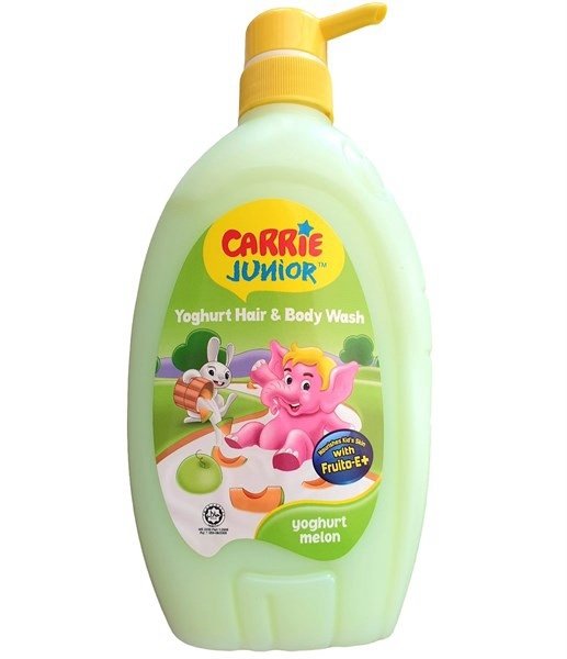Tắm gội toàn thân em bé Carrie Junior yogurt melon 700g (Chai)