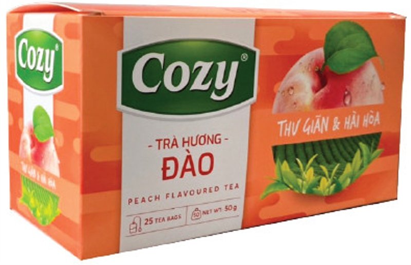 Trà túi lọc Cozy đào 25X2G