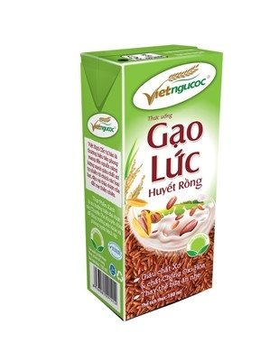 Thức Uống Gạo Lức Huyết Rồng Vietngucoc Lốc 4 Hộp 180Ml (Lốc)