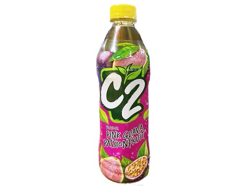 Trà xanh C2 Ổi Hồng Chanh Dây 455ml (chai)