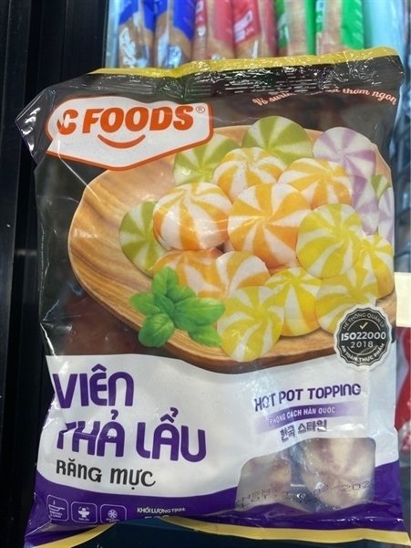 Viên thả lẩu răng mực lacusina 500g