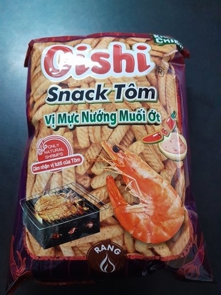 Oishi vị mực nướng muối ớt