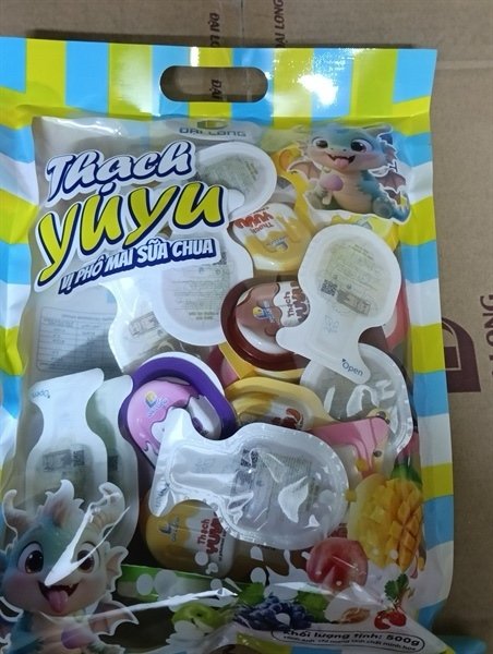 Thạch Yuyu vị phô mai sữa chua 500g*20G (Gói)