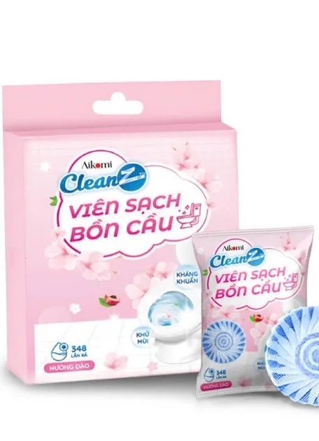 Vien tay Bon cau Clean Z hương đào (hộp)
