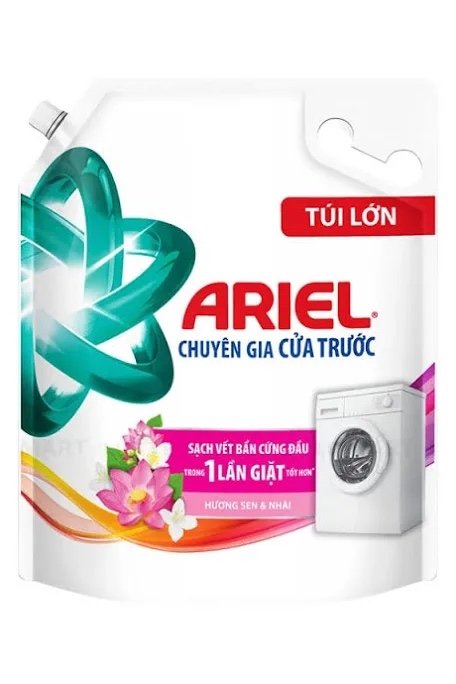 Nước giặt Ariel túi 3.05KGX4 sen nhài cửa ngang (Túi)
