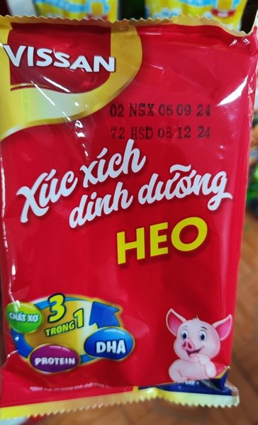 Xúc Xích Vissan Dinh Dưỡng Heo 175G (Gói)