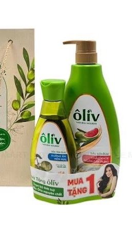 Oliv dầu gội & xả 2IN1 ngăn ngừa rụng tóc 650ml (Chai kẹp dầu tắm)