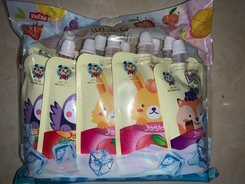 THẠCH LẮC TRÁI CÂY LÚC LẮC VIỆT THÁI 10 TÚI X80ML (Gói)