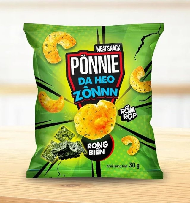 Ponnie da heo giòn vị rong biển 27g (Gói)