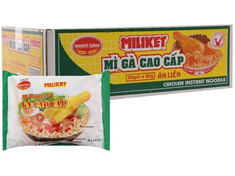 Mì Miliket gà cao cấp/30 (thùng 30 goi)