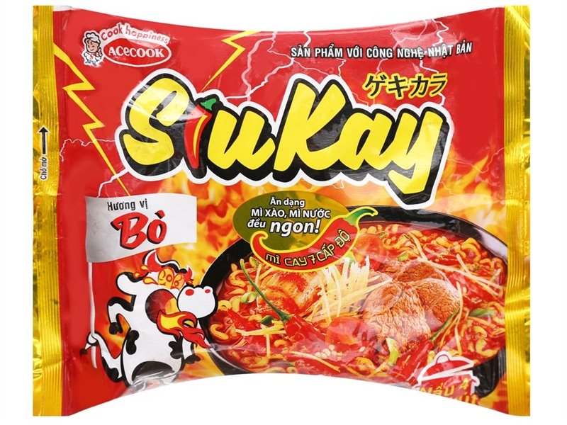 Mì Bò Siukay Gói 127G (thùng)
