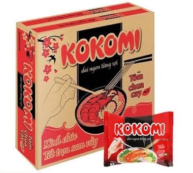 Mì Kokomi tôm chua cay 30 gói x 65g (thùng)