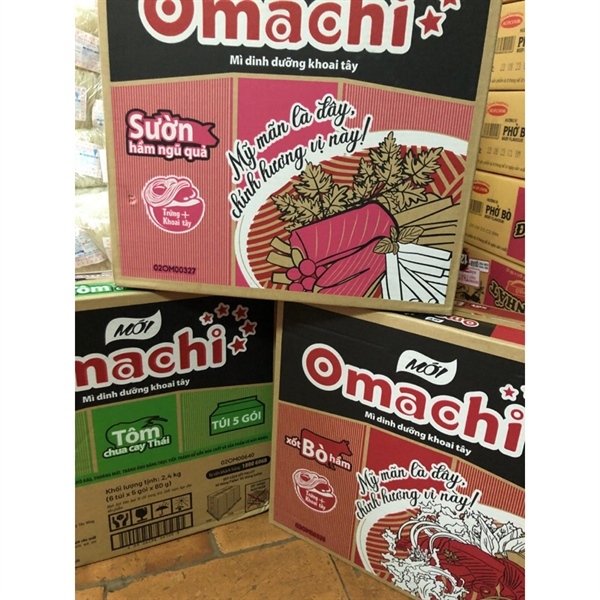 Mì omachi xốt bò hầm mới (thùng)