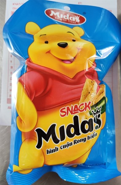 Snack Midas Hình Khoai Tây Lát Vị Rong Biển 40 Gam