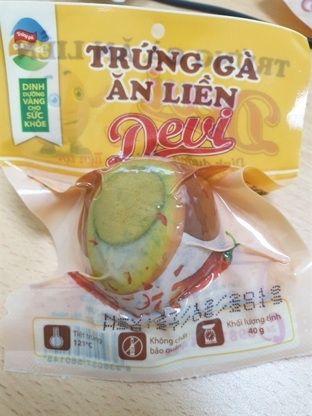 Trứng gà ăn liền Devi vị cay 1 quả (gói)