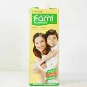 Sữa đậu nành Fami nguyên chất 1L (Chai)