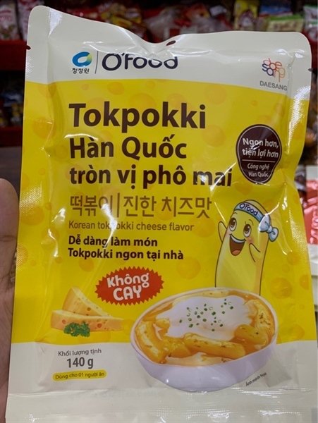 TOKPOKKI HÀN QUỐC VỊ PHÔ MAI 140G (Gói)