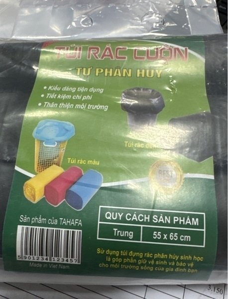 Túi rác đen tự phân huỷ set 3 túi