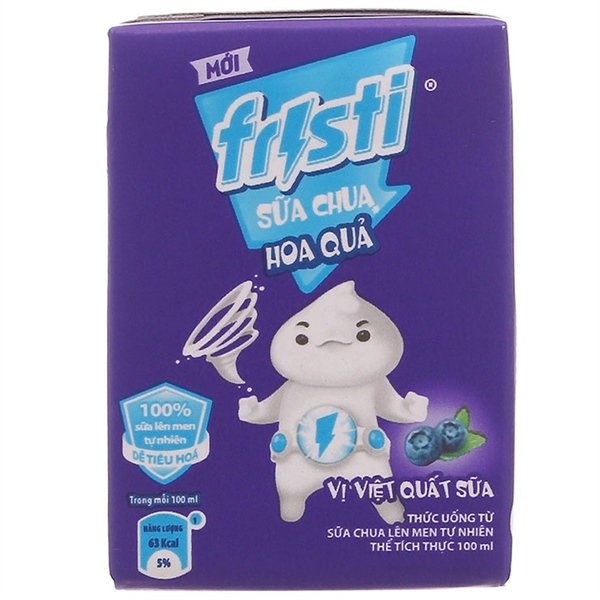 THỨC UỐNG TỪ SỮA CHUA FRISTI VỊ VIỆT QUẤT 100ML (Lốc)