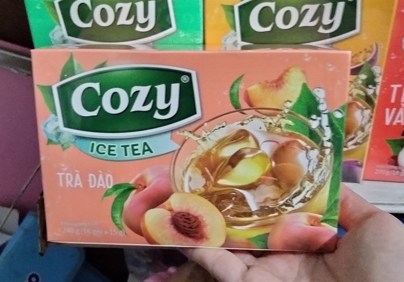 Trà đào Cozy 240g (16 gói x 15g) (Hộp)