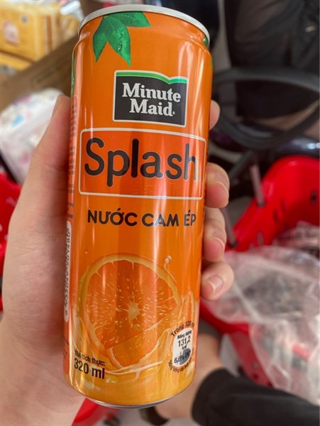 Nước Cam Ép Minute Maid Splash Lon 320Ml (Thùng)
