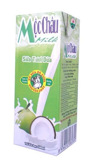 STTT Hương Dừa Mộc Châu Lốc 4 Hộp X 180Ml (Hộp)