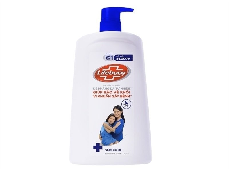 Sữa tắm Lifebuoy xanh sữa dưỡng ẩm 1.1kg (Chai)