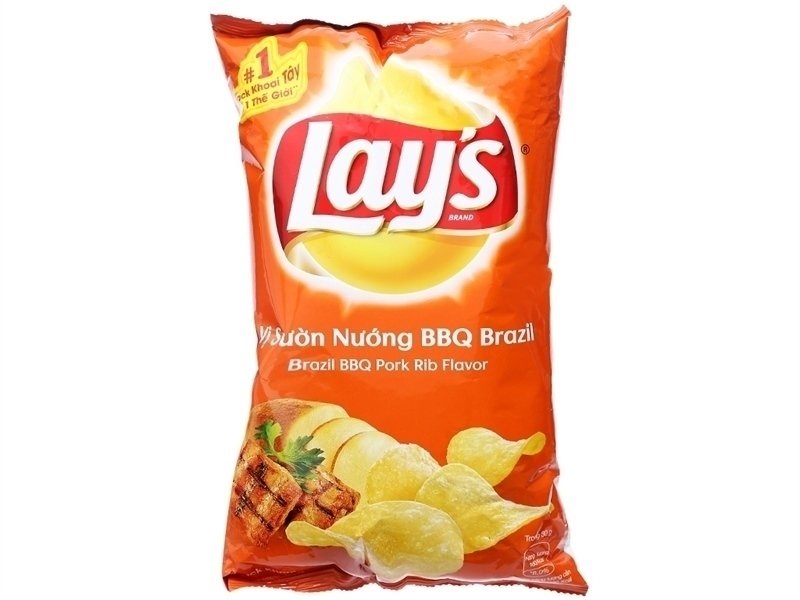 Snack Lay'S Vị Sườn Nướng BBQ Brazil 90G (Gói)